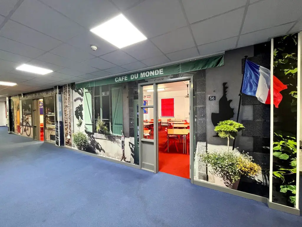 School corridor wall art