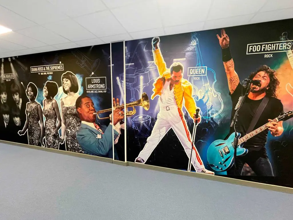 School corridor wall art