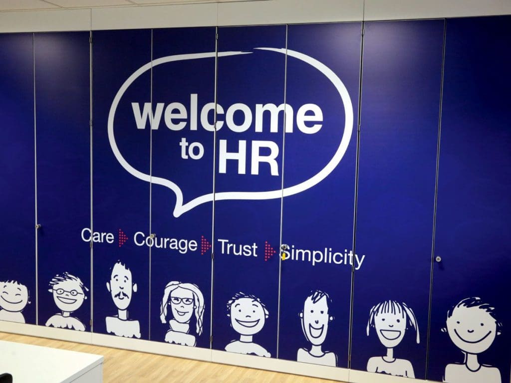 Graphic wrap for cupboard